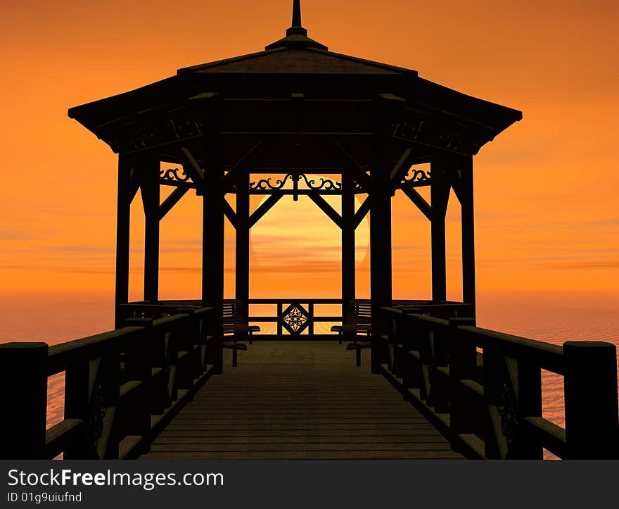 Sunset Pier View