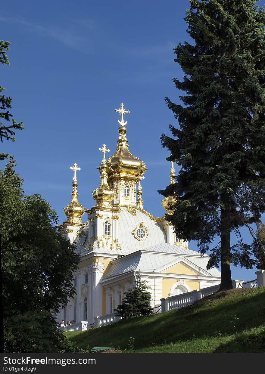 Court Church of Greater palace in Peterhof