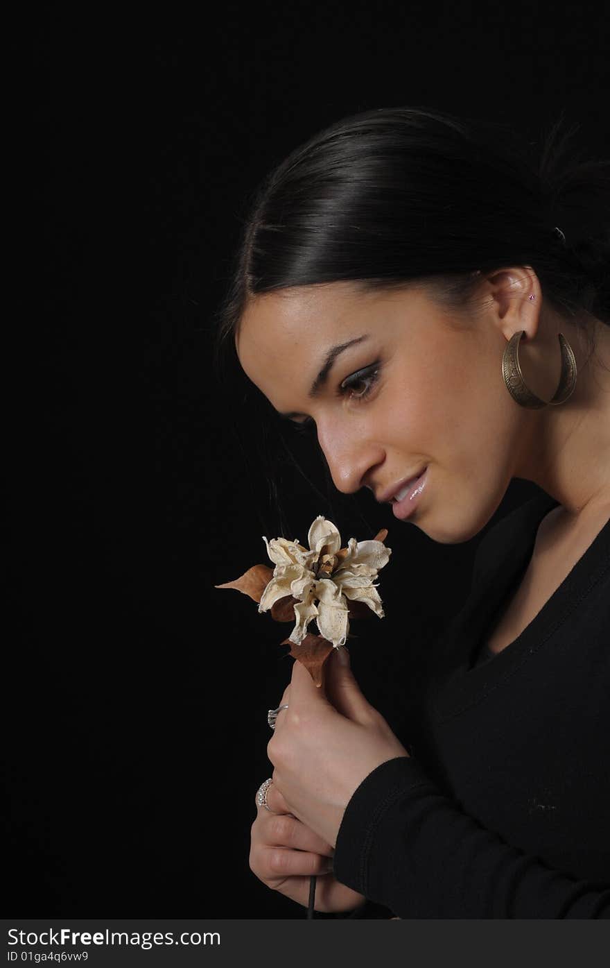 Girl With Flower