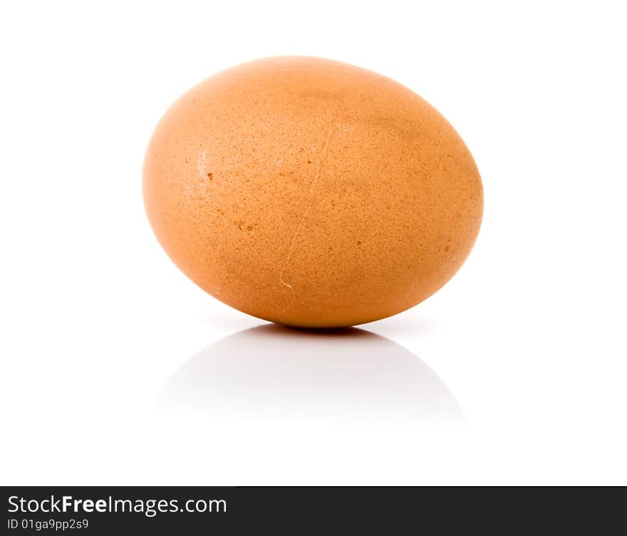 Eggs isolated over a white background