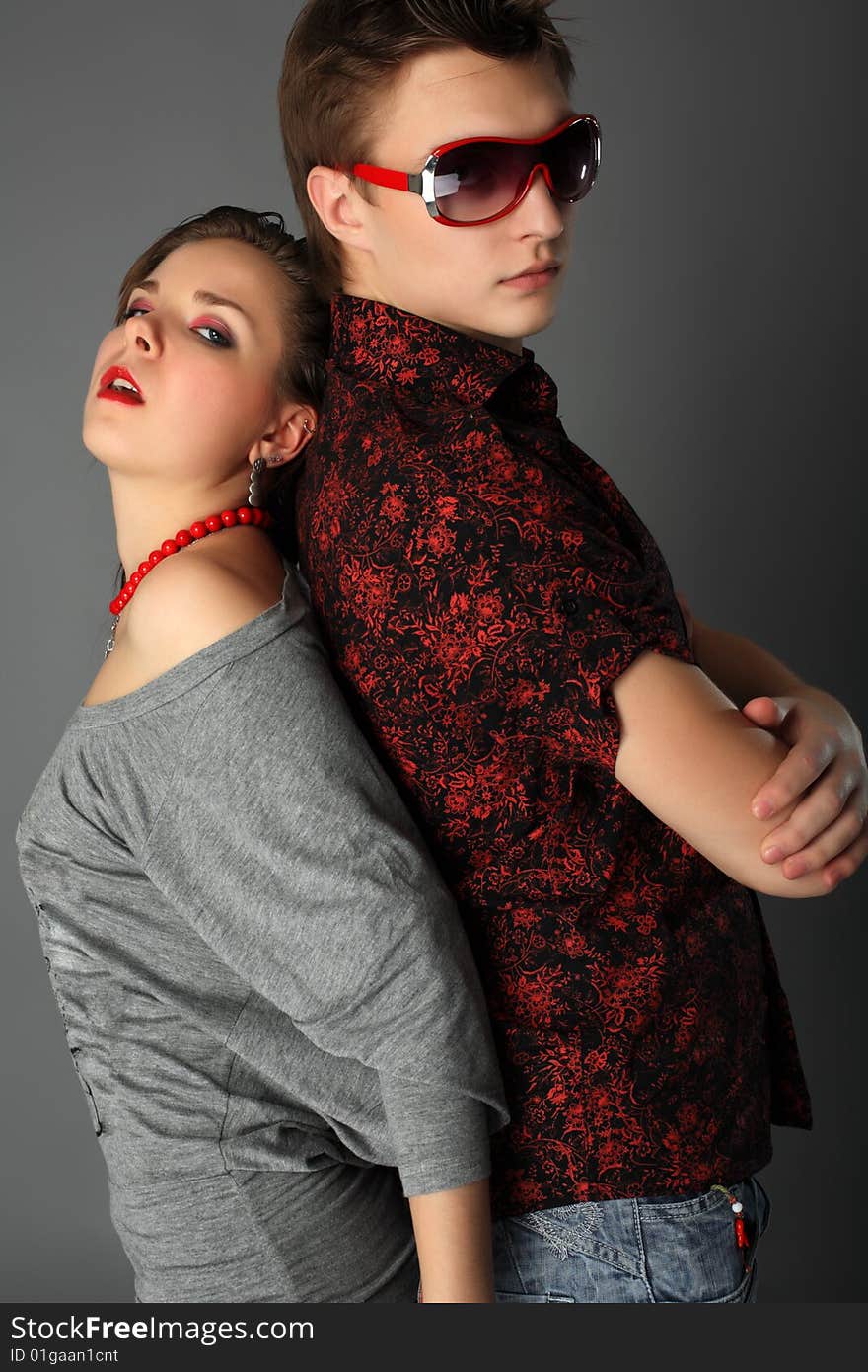 Portrait of a young people. Shot in studio. Portrait of a young people. Shot in studio.