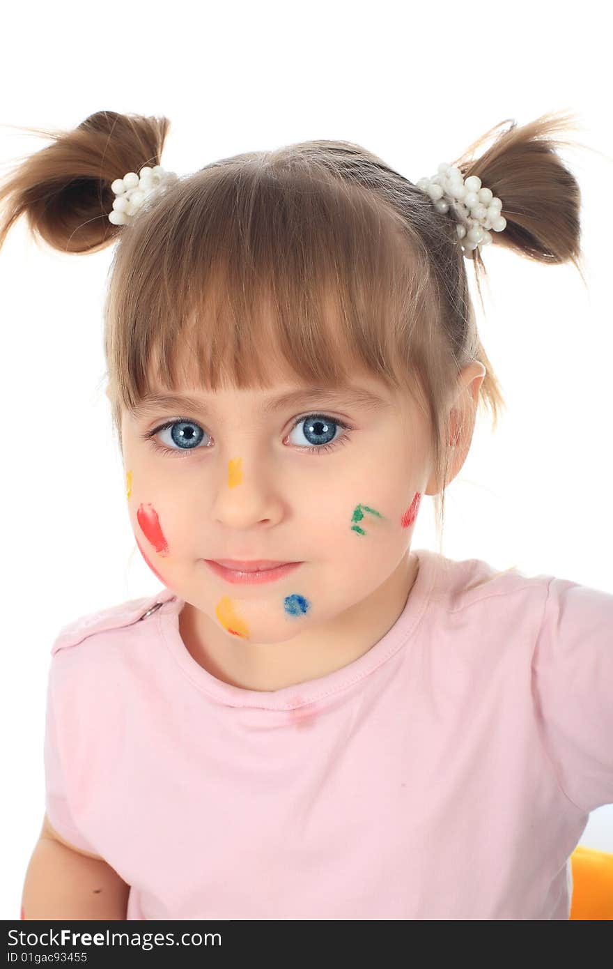 Beautiful child enjoying his game. Shot in a studio. Beautiful child enjoying his game. Shot in a studio.