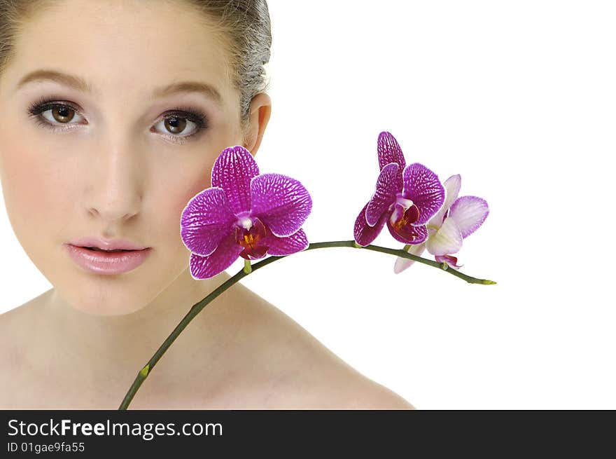 Beauty and orchid