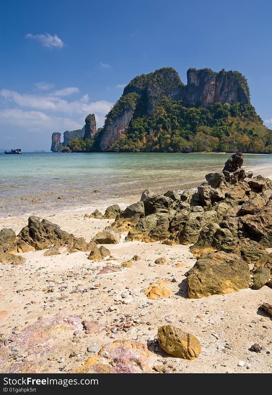 Uninhabited Island Of Andaman Sea