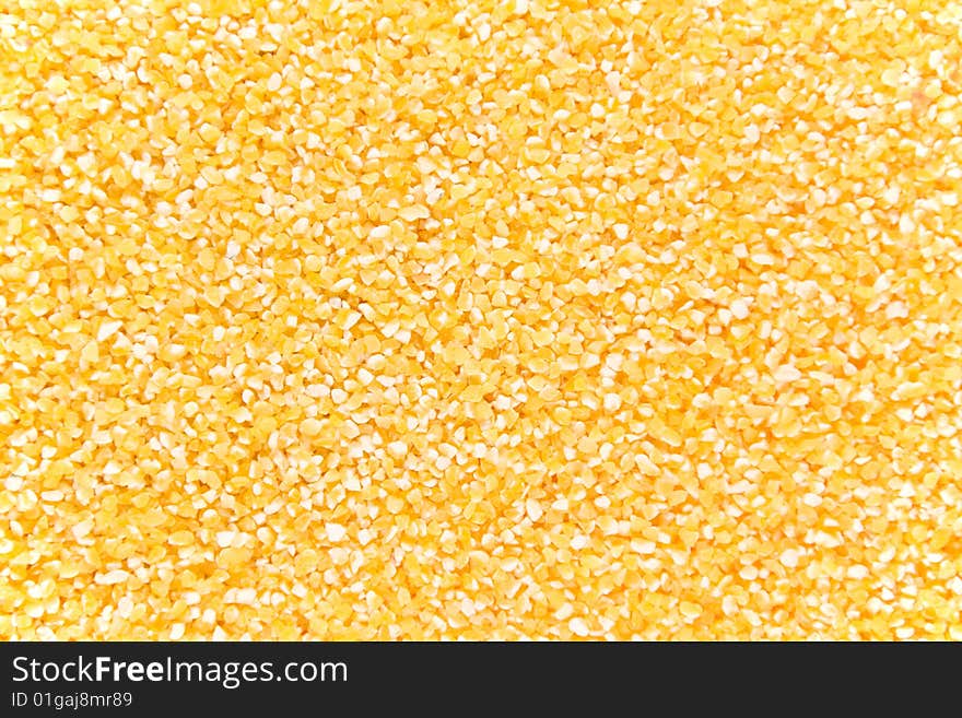 Yellow background from millet.