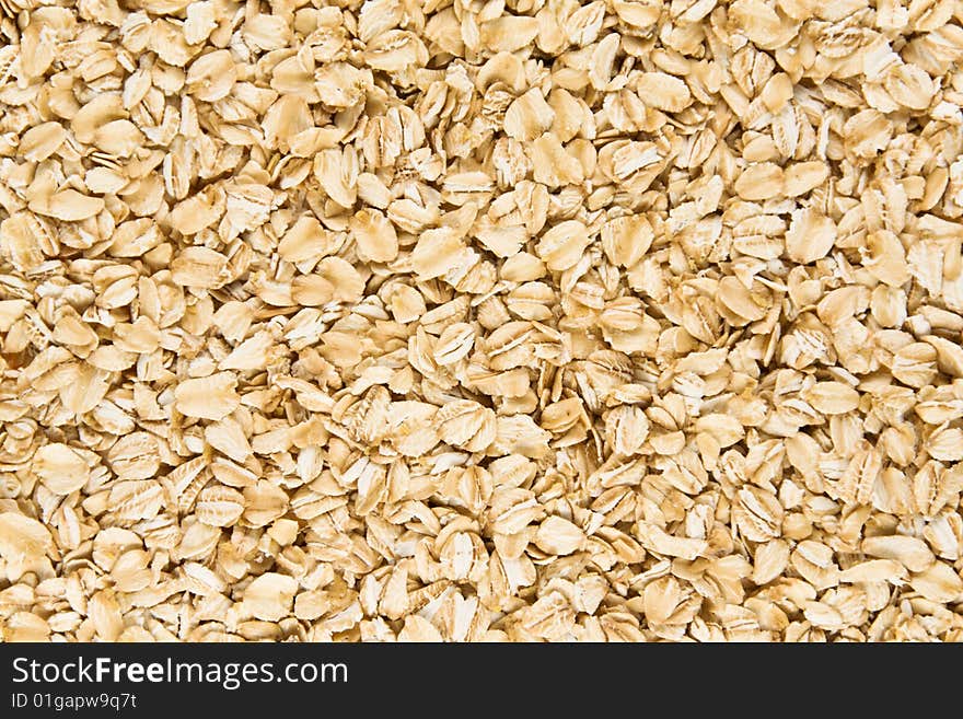 Background of raw oatmeal.