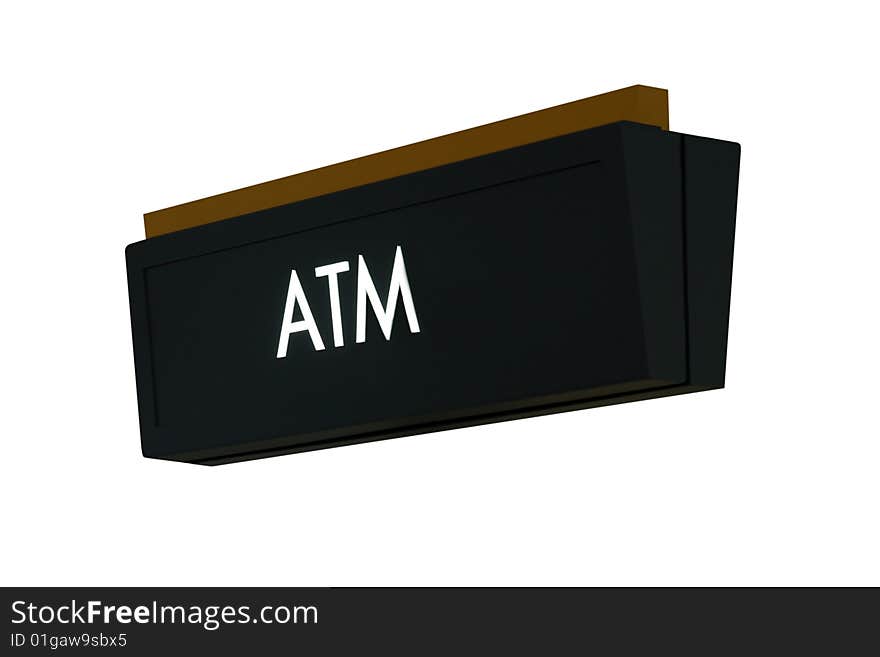 A isolation of a nice ATM sign