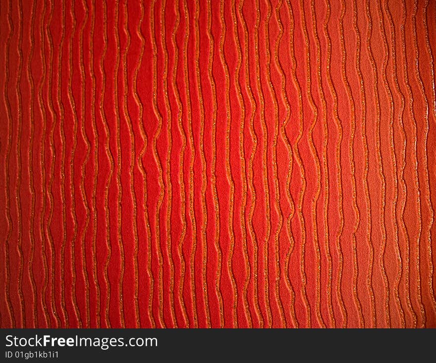 Vivd orange background with golden fibre. Vivd orange background with golden fibre