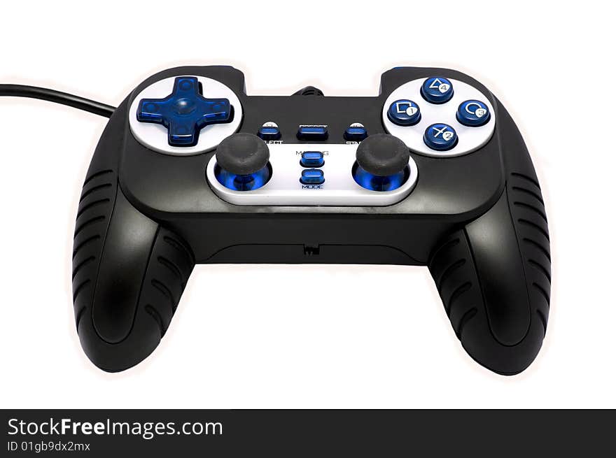 Gamepad on the white background