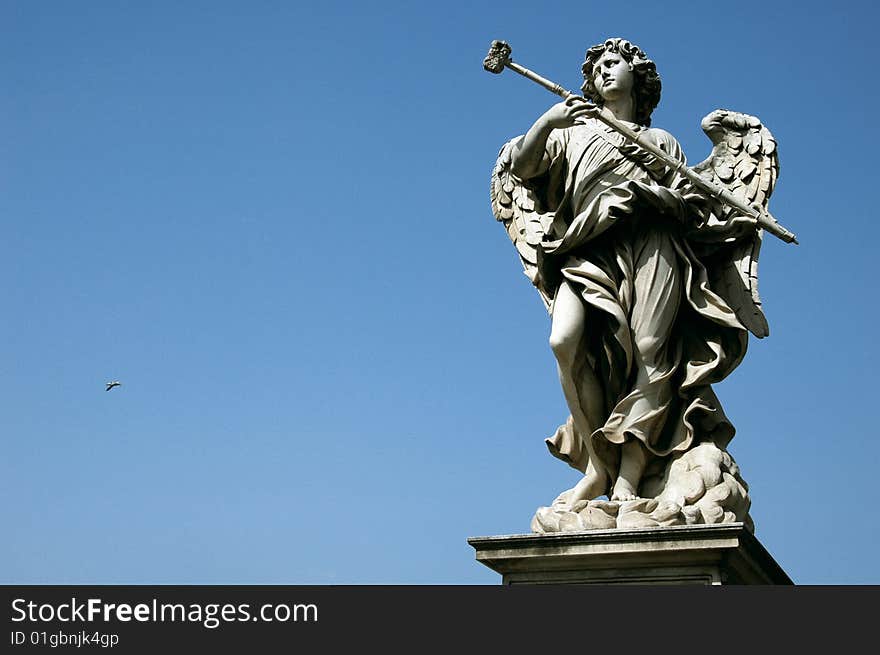 Angel statue near vatican city, rome