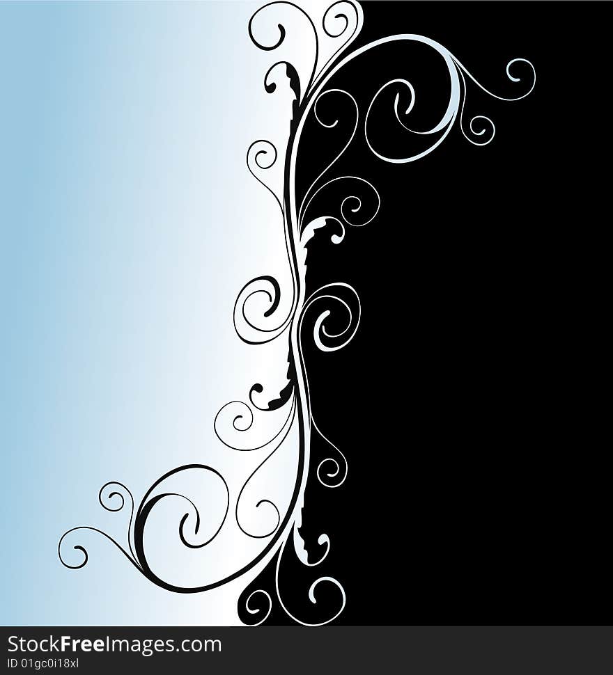 Abstract floral background. 
vector illustration.