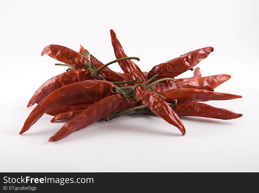 Isolated Dried chili pepper if you want some hot