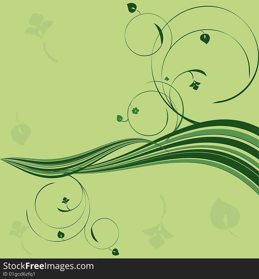 Floral green abstract spring background. Floral green abstract spring background