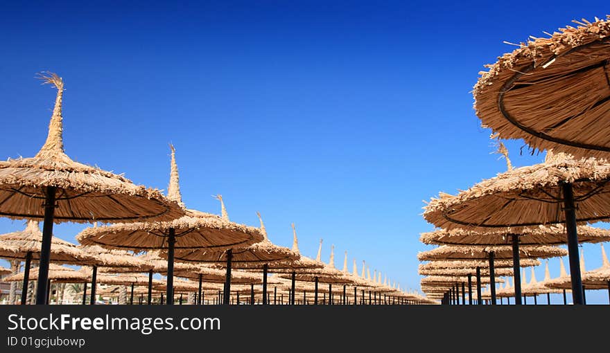 Umbrellas on the beach