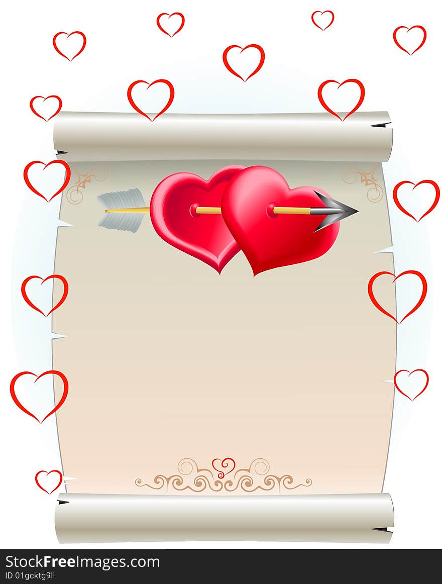 Hearts and package