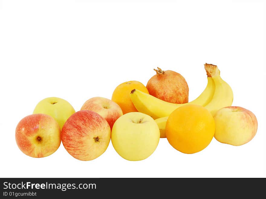 Fruit an white background island