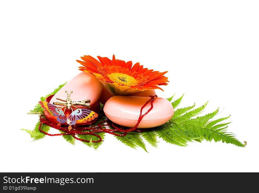 Soap and flower