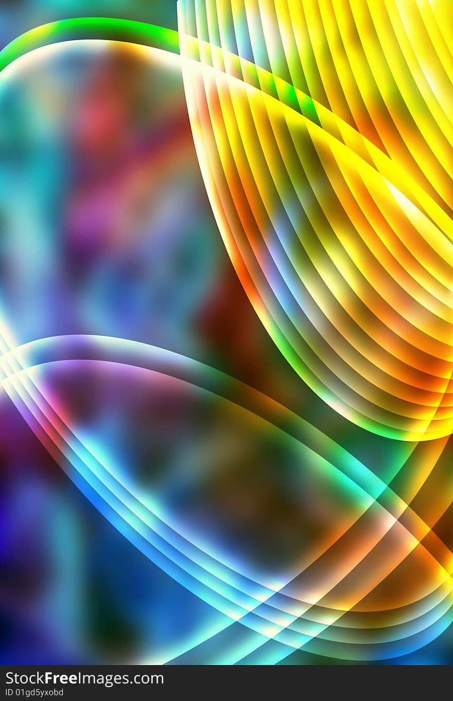 Abstract Multicoloured  background with bright strips. Abstract Multicoloured  background with bright strips