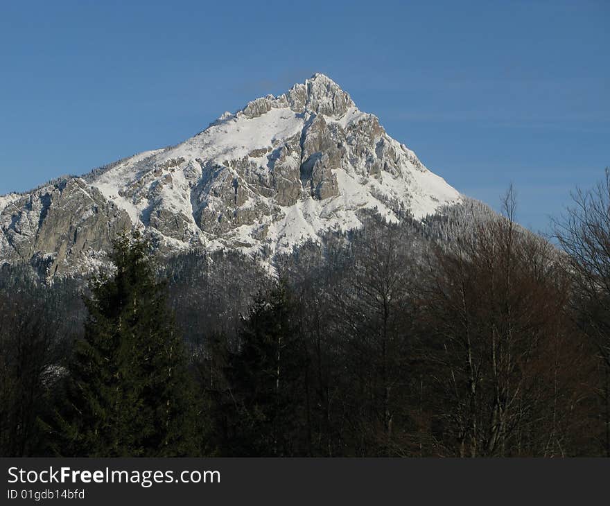 Winter season in high mountains. Winter season in high mountains