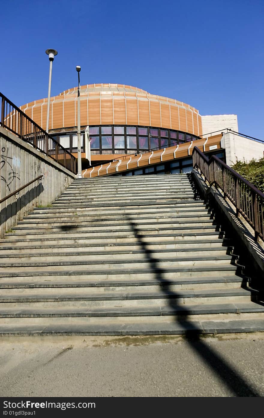 Community centre in Godollo (near to Budapest), Hungary, Central Europe. This building