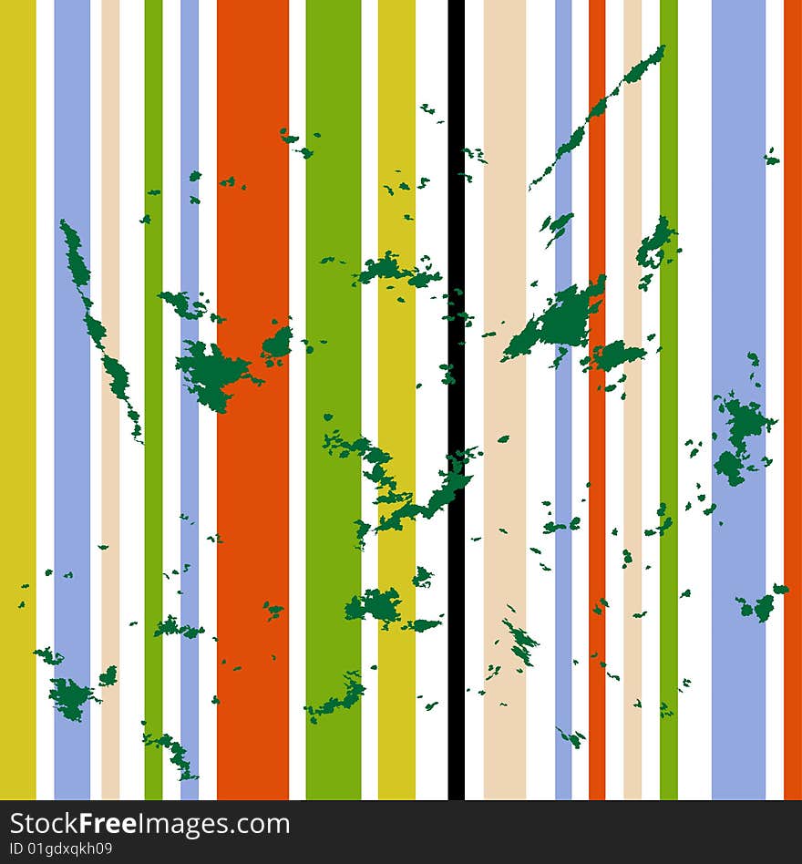 Grungy vector background of stripes