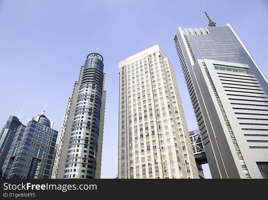 The modern building in shanghai.