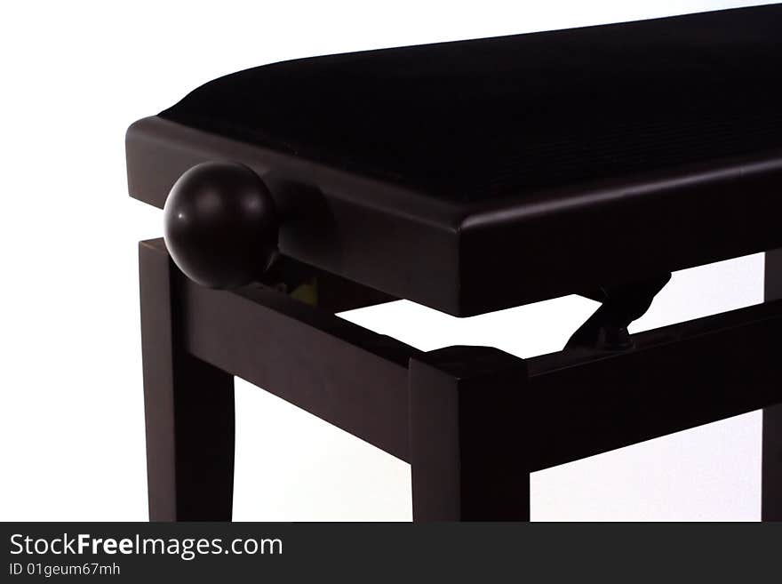 Piano stool detail isolated