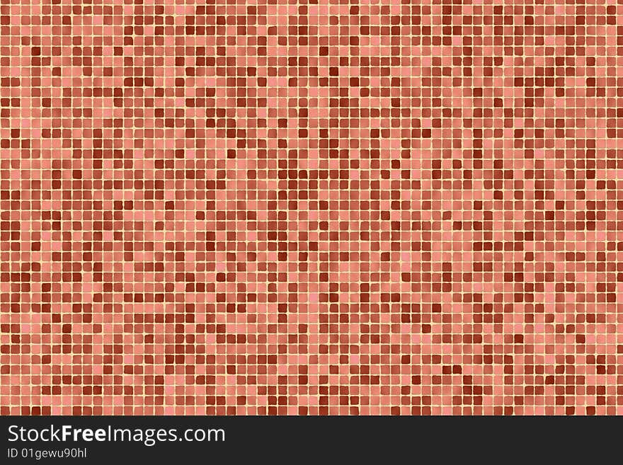 Computer generated red mosaic texture