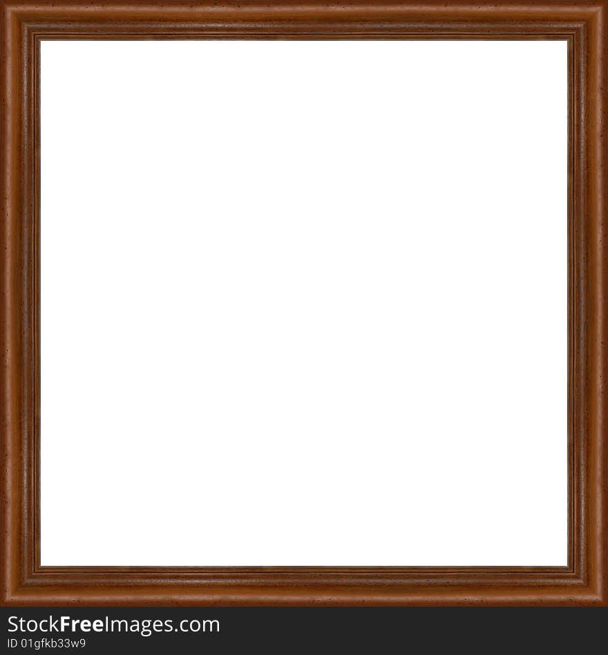 A picture frame on a white