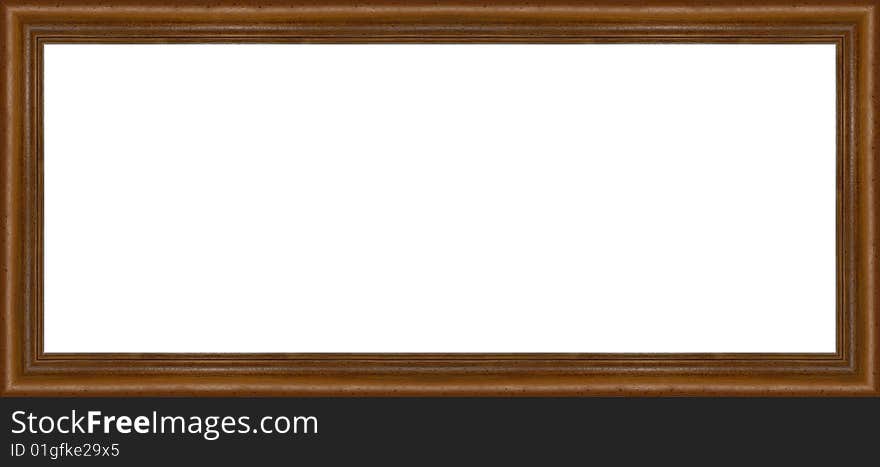 A picture frame on a white