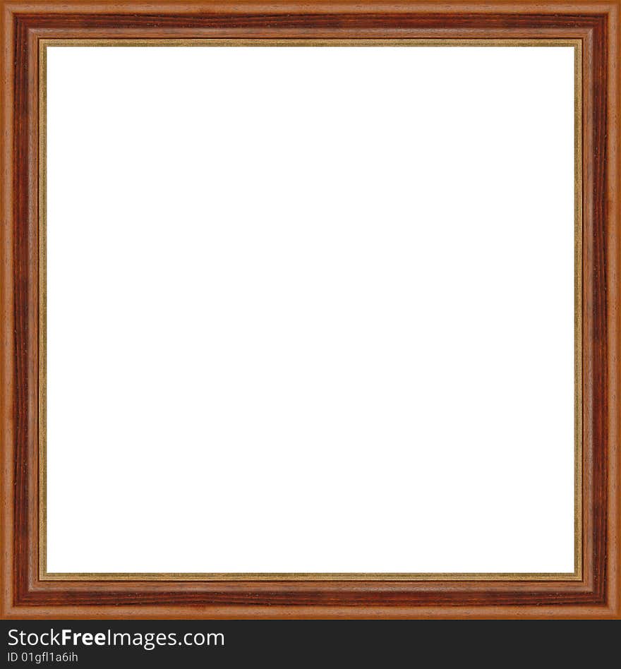 A picture frame on a white