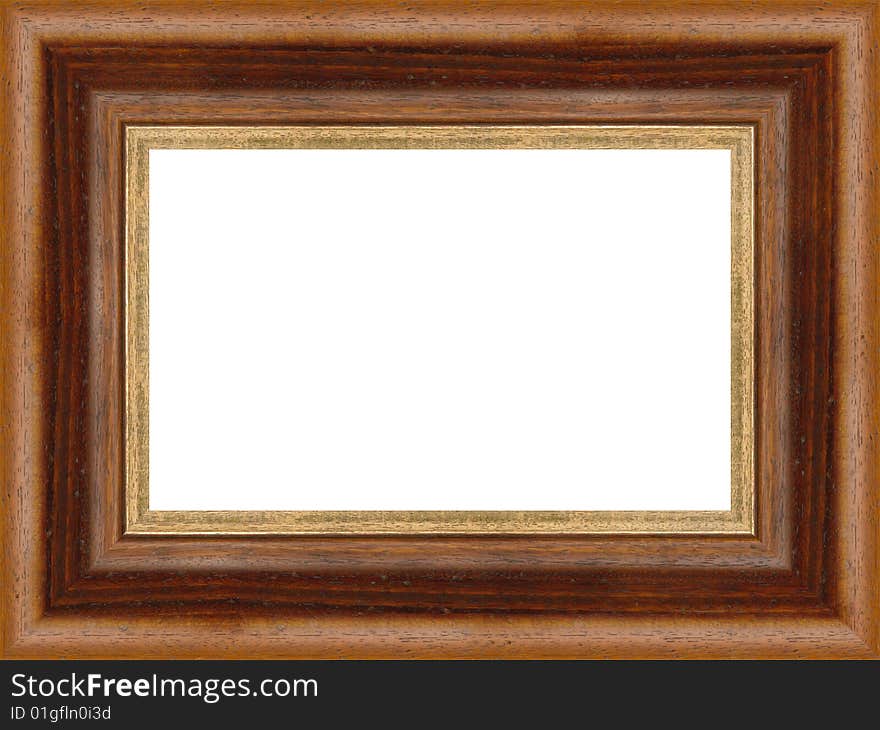 A picture frame on a white