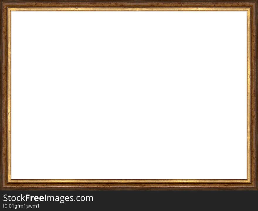 A picture frame on a white