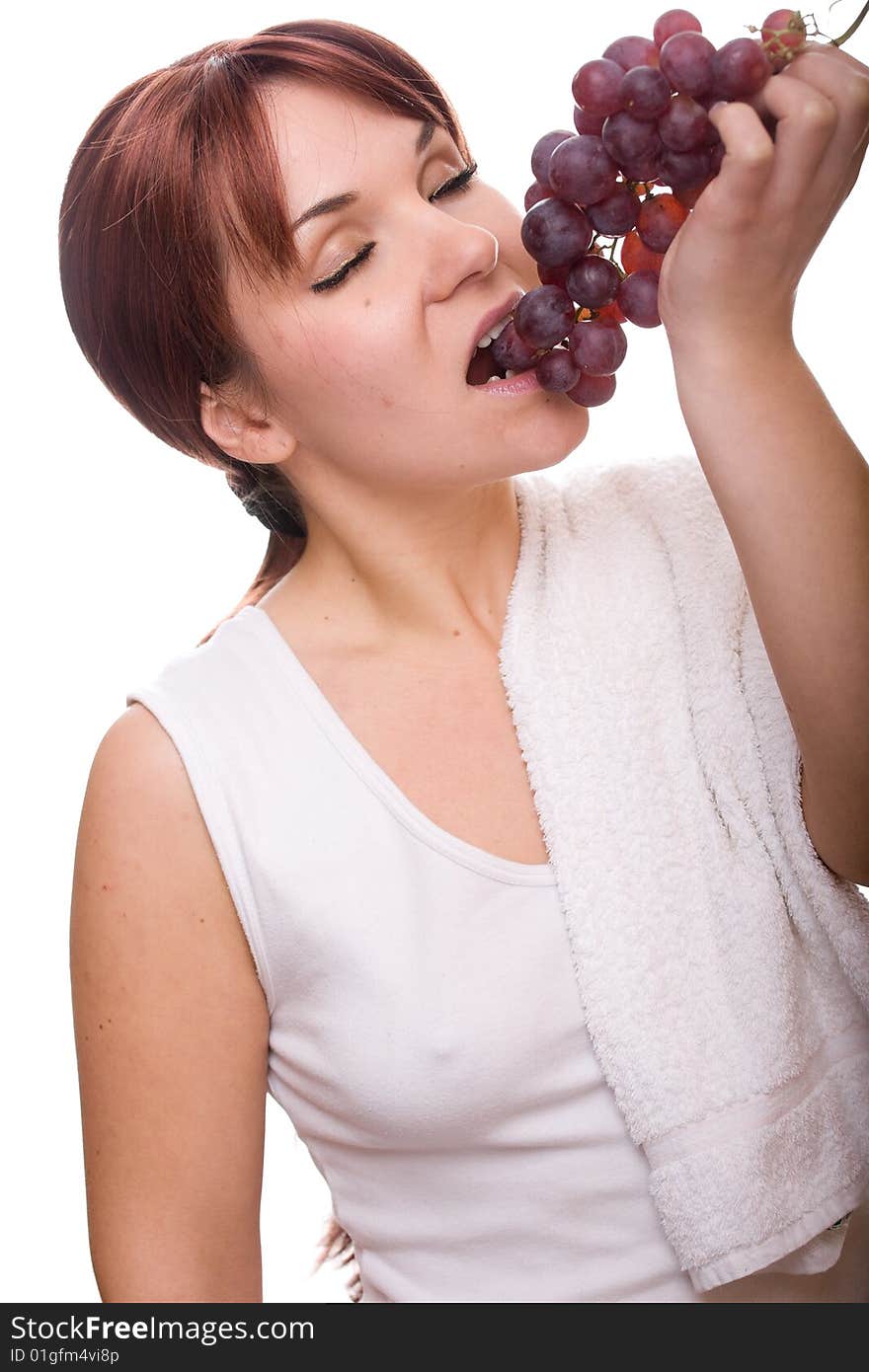 Woman With Grapes