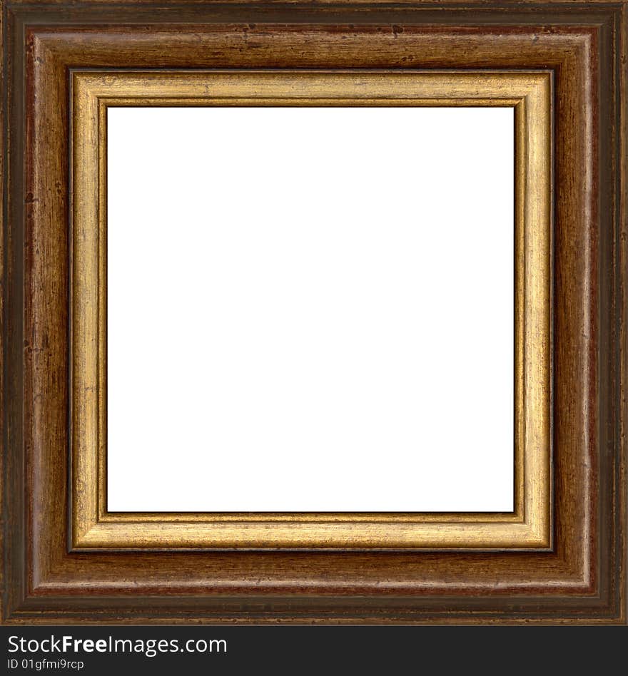 A picture frame on a white