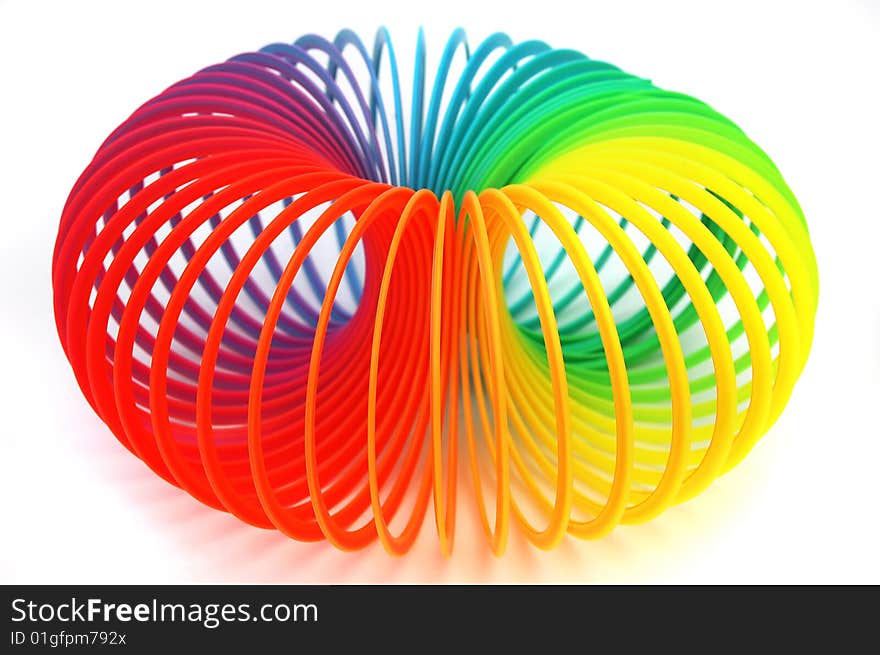 Torus of colour spiral. cutout