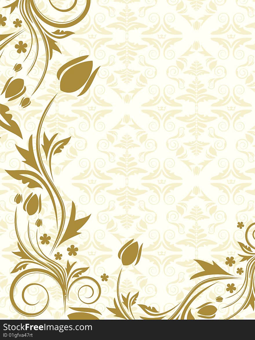 Floral background with place for your text