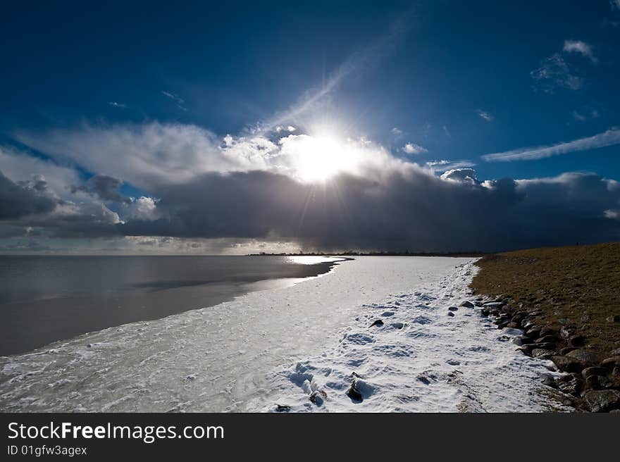 Dutch Landscape In Winter