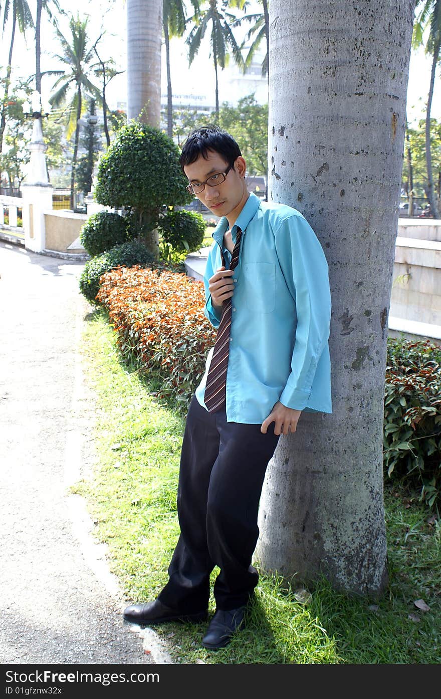 Young boy fashion with glasses