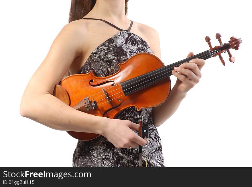 Beautiful violinist