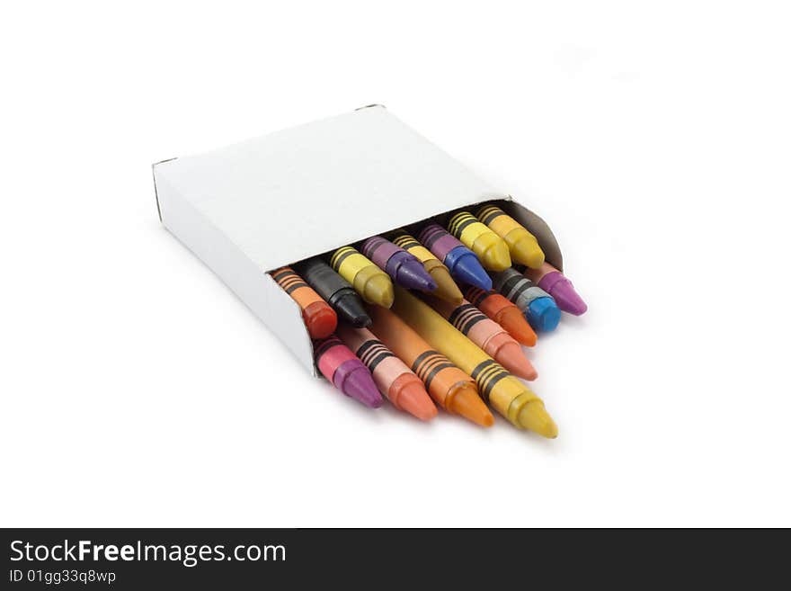 Boxes with pencil insulated on white background. Boxes with pencil insulated on white background