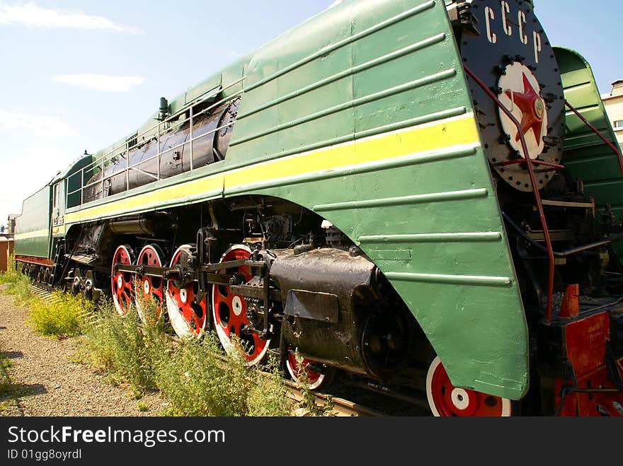 Steam locomotive. Baikal