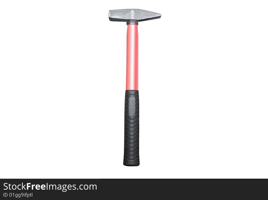 A hammer under the light background