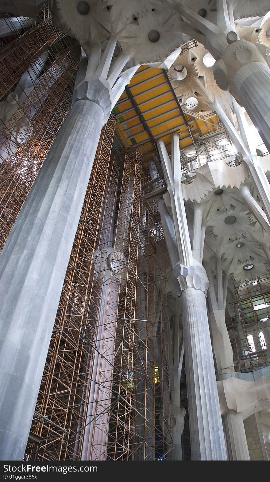 The Sagrada Familia still under construction