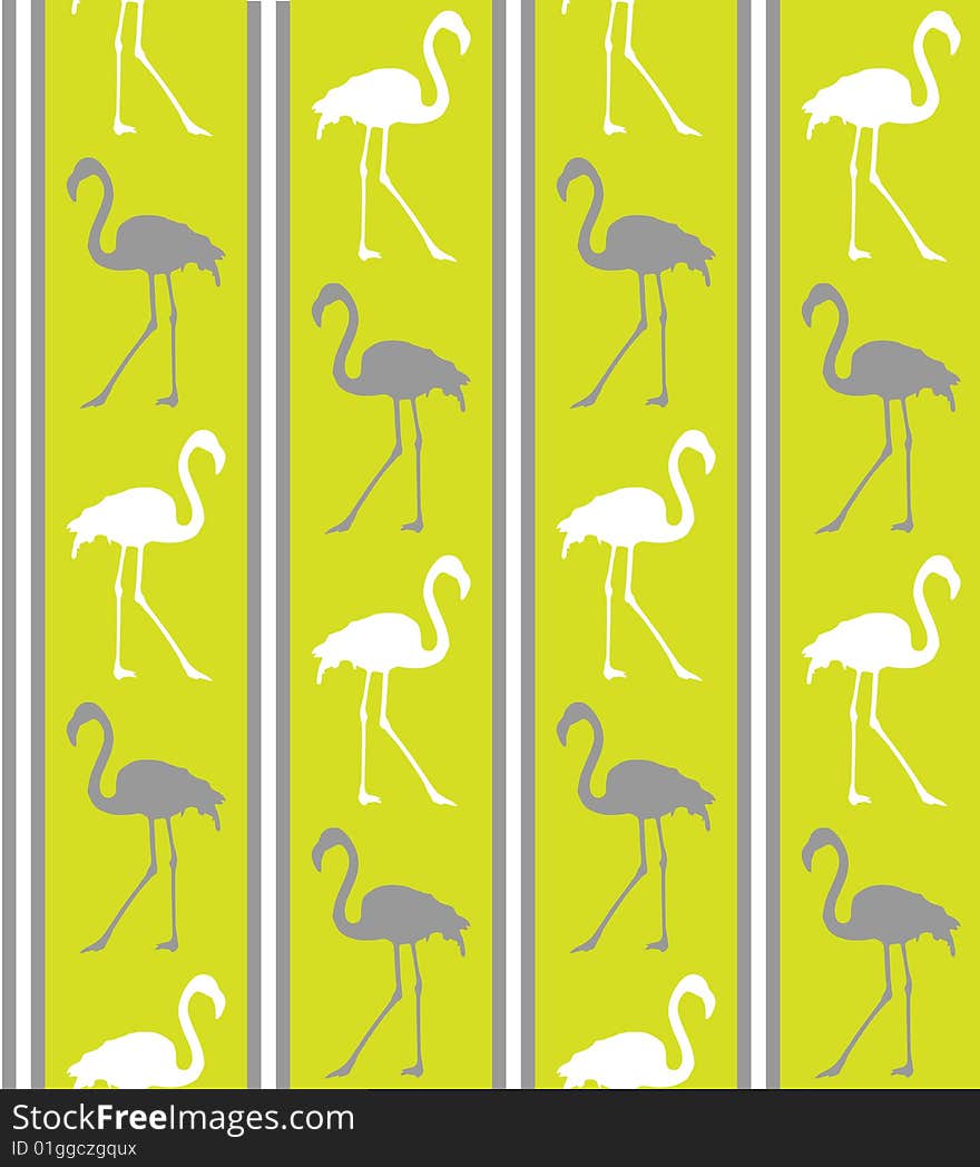 Green Flamingo Texture