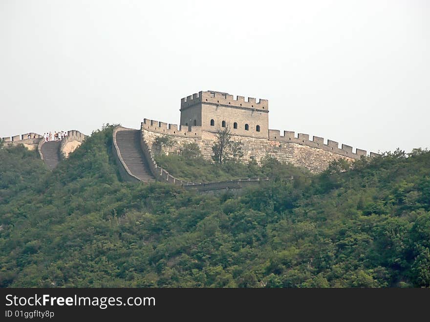 The great wall near beijing, China