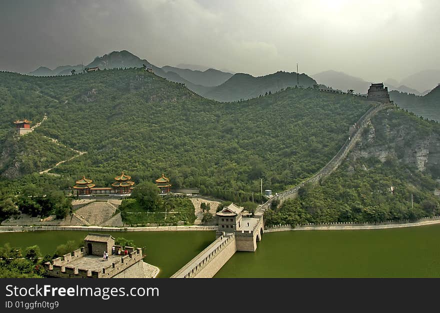 The great wall near Beijing, China