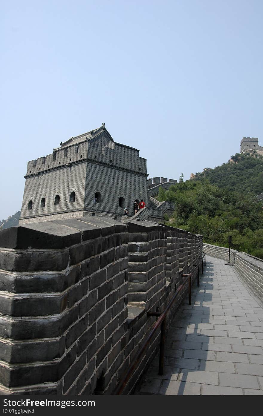 The great wall near Beijing, China