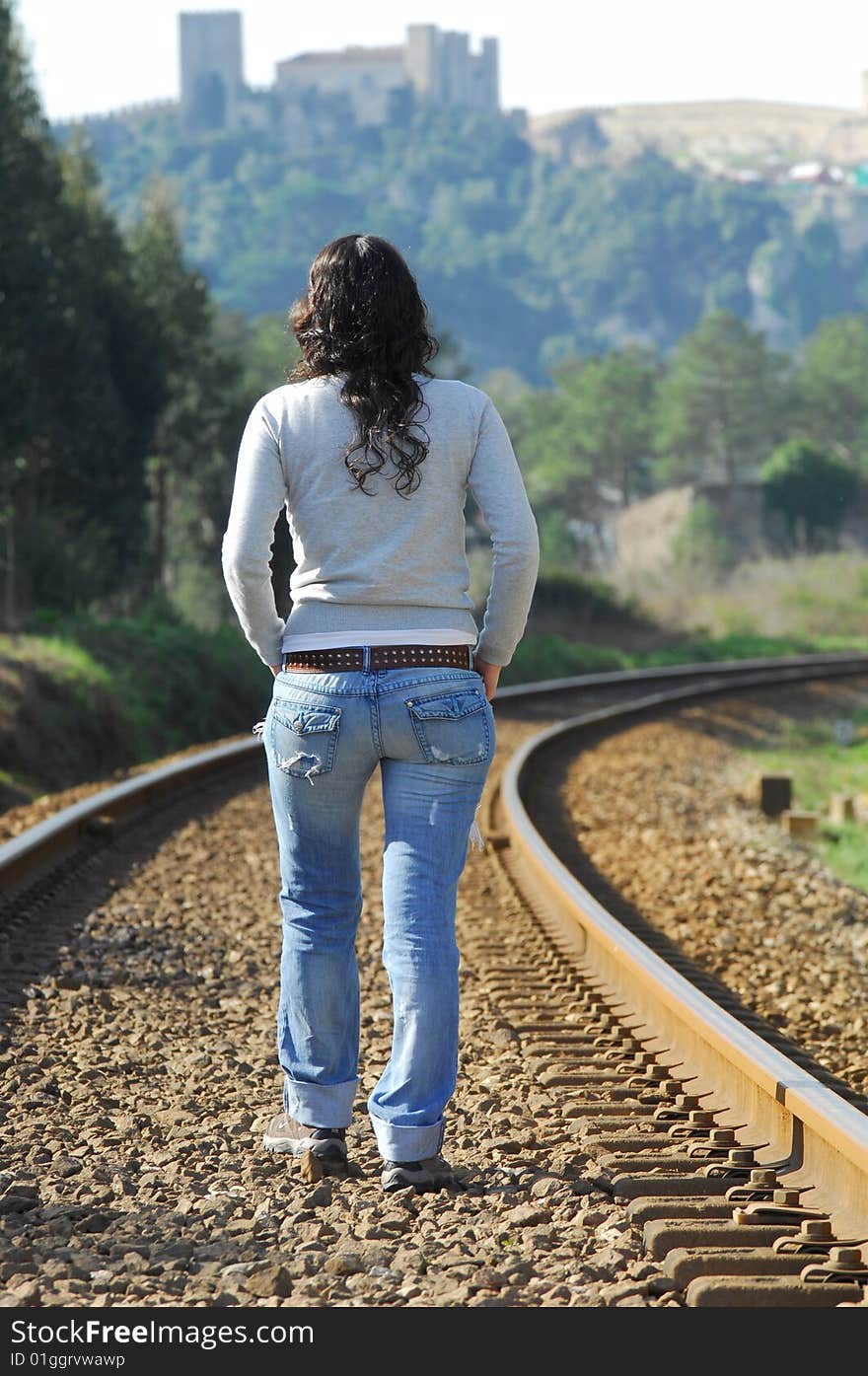 Walking on a railway