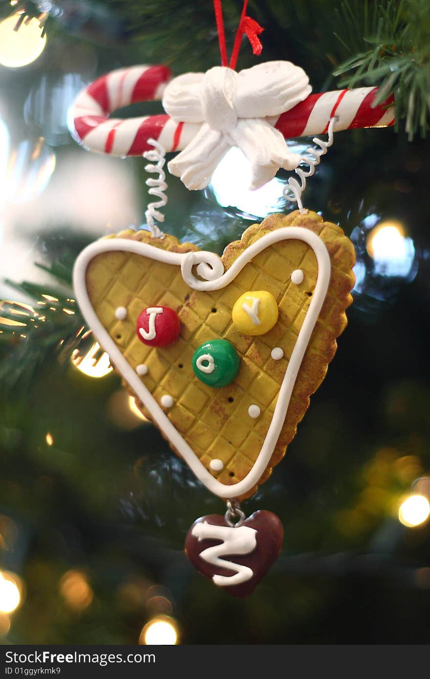 Christmas Ornament hung on holiday tree